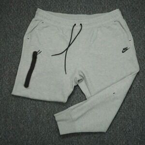Nike Pants Womens 2X Gray Sportswear Tech Fleece Jogger Drawstring Zip Pocket